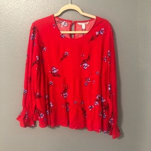 Babydoll floral top